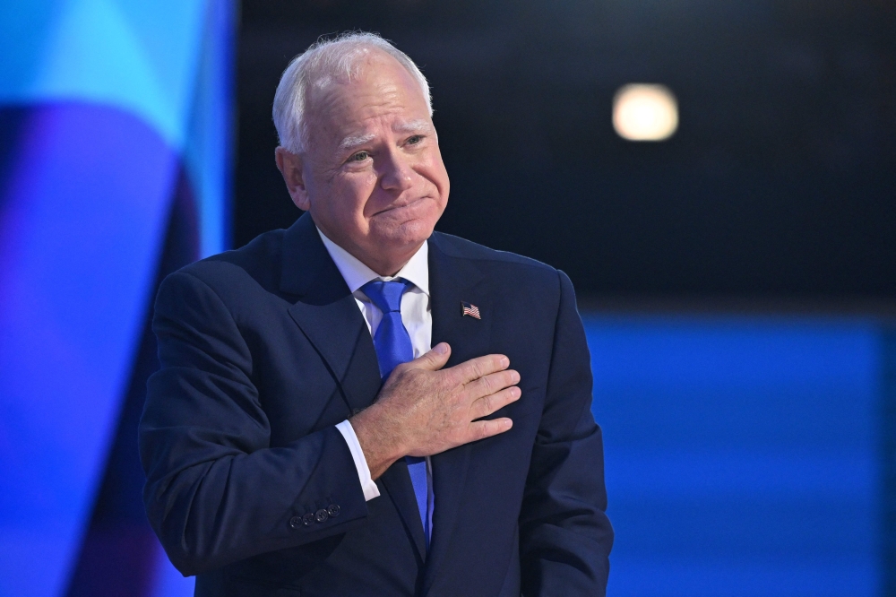 Minnesota Governor and 2024 Democratic vice presidential candidate Tim Walz. - AFP
