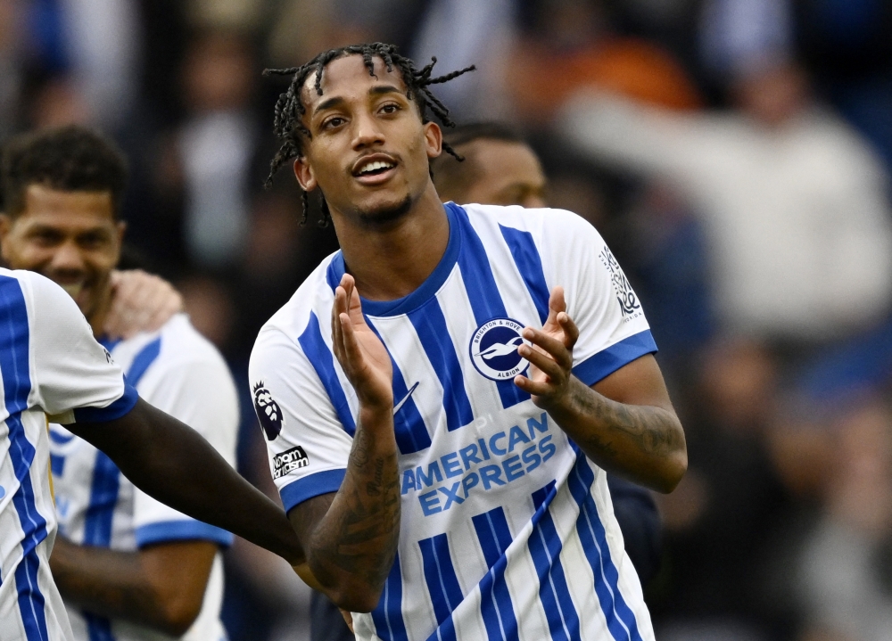 Joao Pedro celebrates after the match REUTERS
