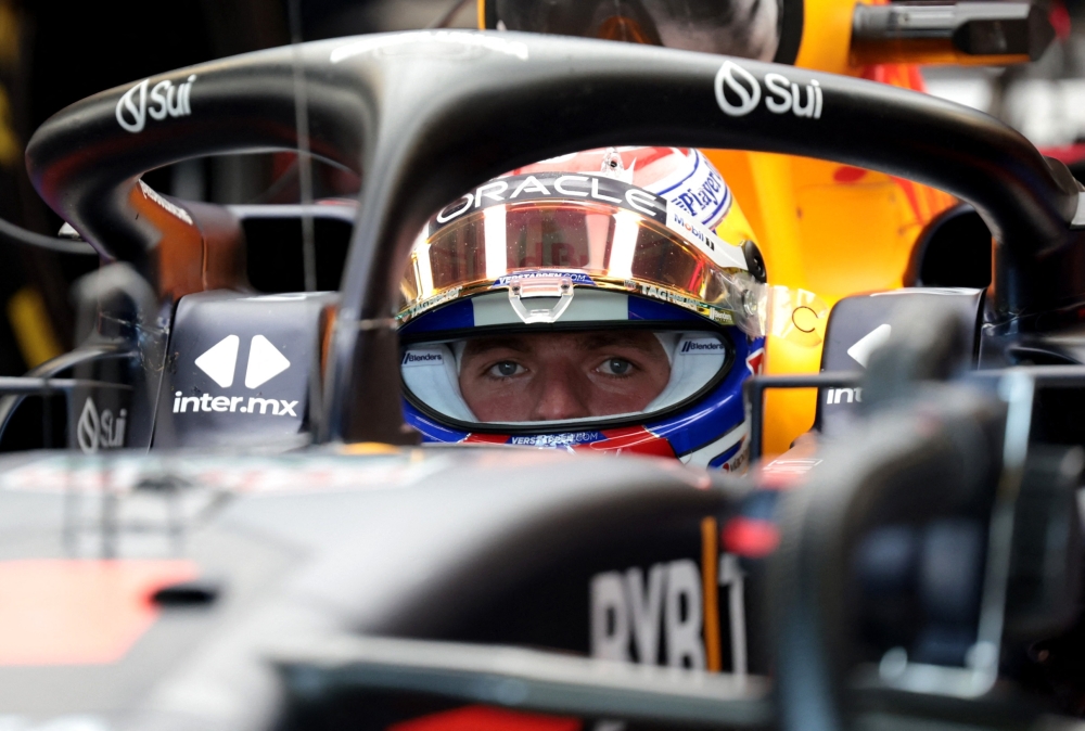  Autodromo Nazionale Monza, Monza, Italy - August 30, 2024 Red Bull's Max Verstappen during practice 