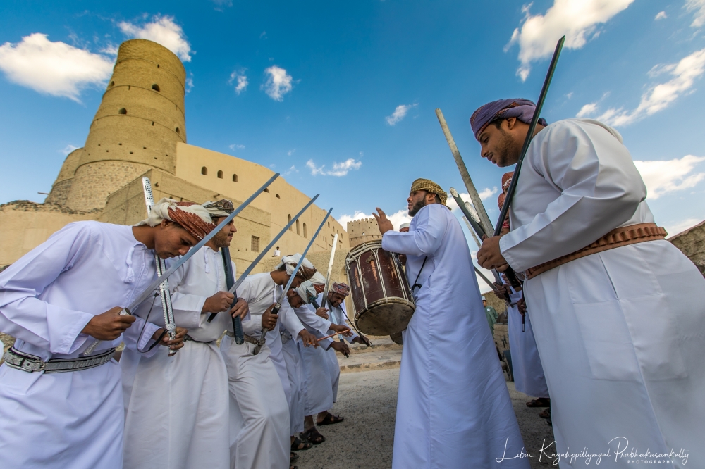 Celebrations at the historic Nizwa fort  