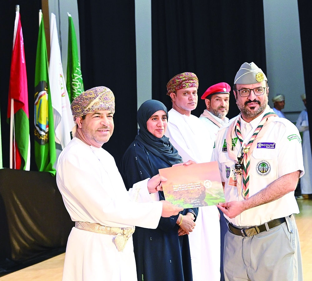 250 scouts from 20 Gulf universities took part in the camp.
