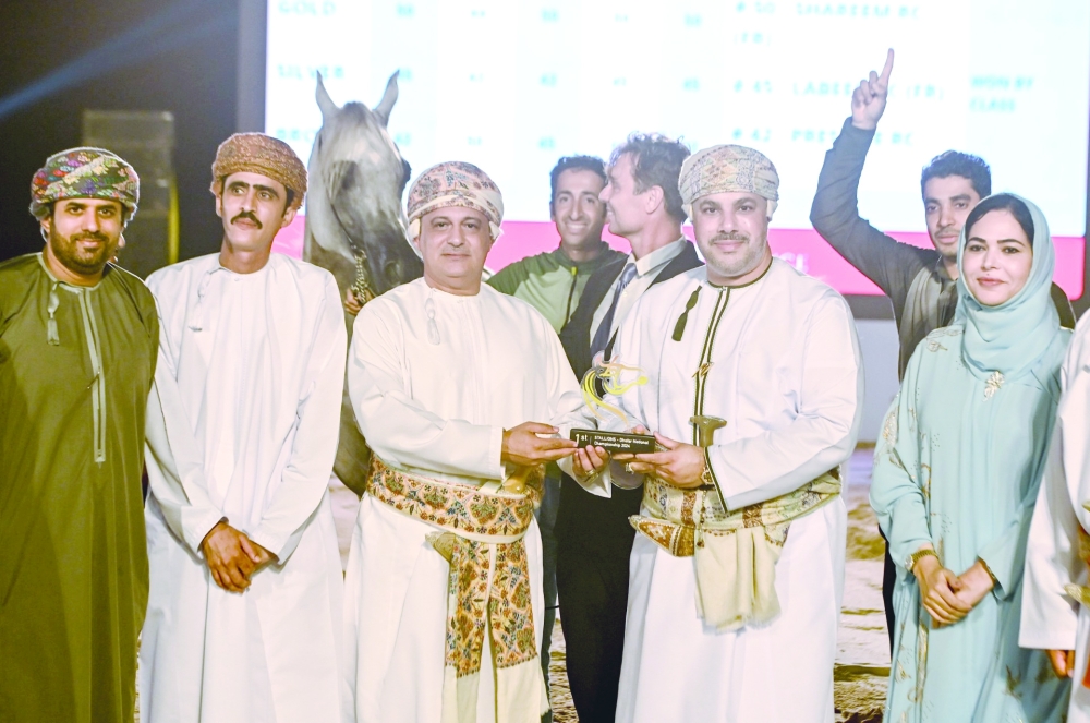 The Dhofar Arabian Horse Beauty Championship was held under the auspices of HH Sayyid Marwan bin Turki al Said, Governor of Dhofar.