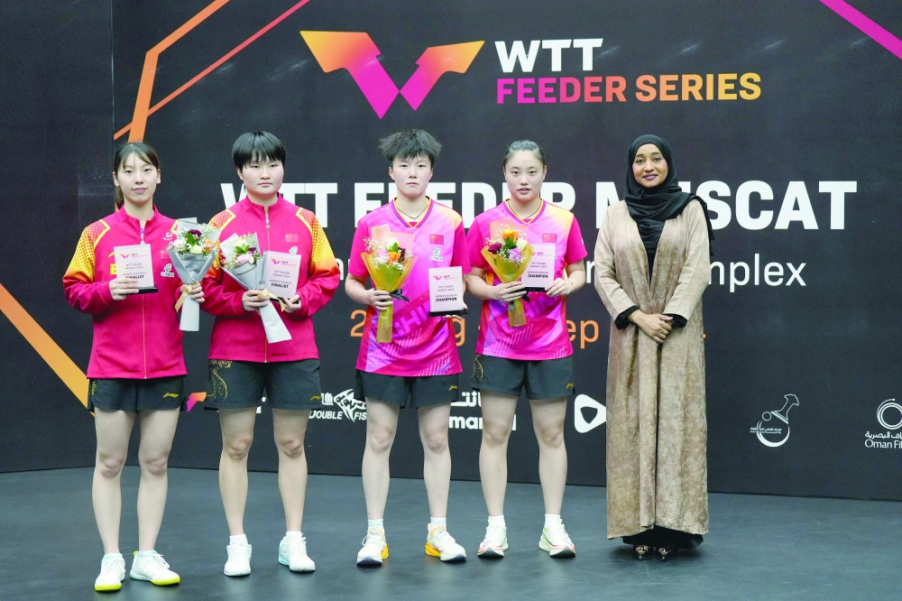 French duo win men's doubles, China shine in women's and mixed doubles