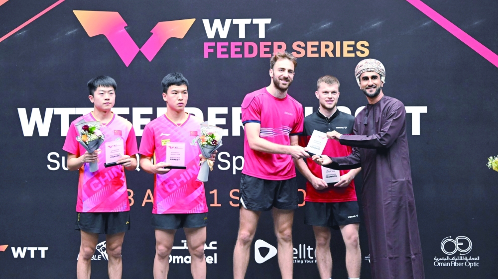 French duo win men's doubles, China shine in women's and mixed doubles