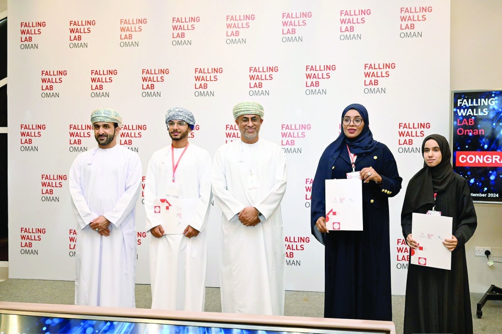 The winners' announcement ceremony was held under the auspices of Dr Saif bin Abdullah al Haddabi, Under-Secretary of the Ministry of Higher Education, Research and Innovation for Research and Innovation. - Photo by Shamsah al Harthi