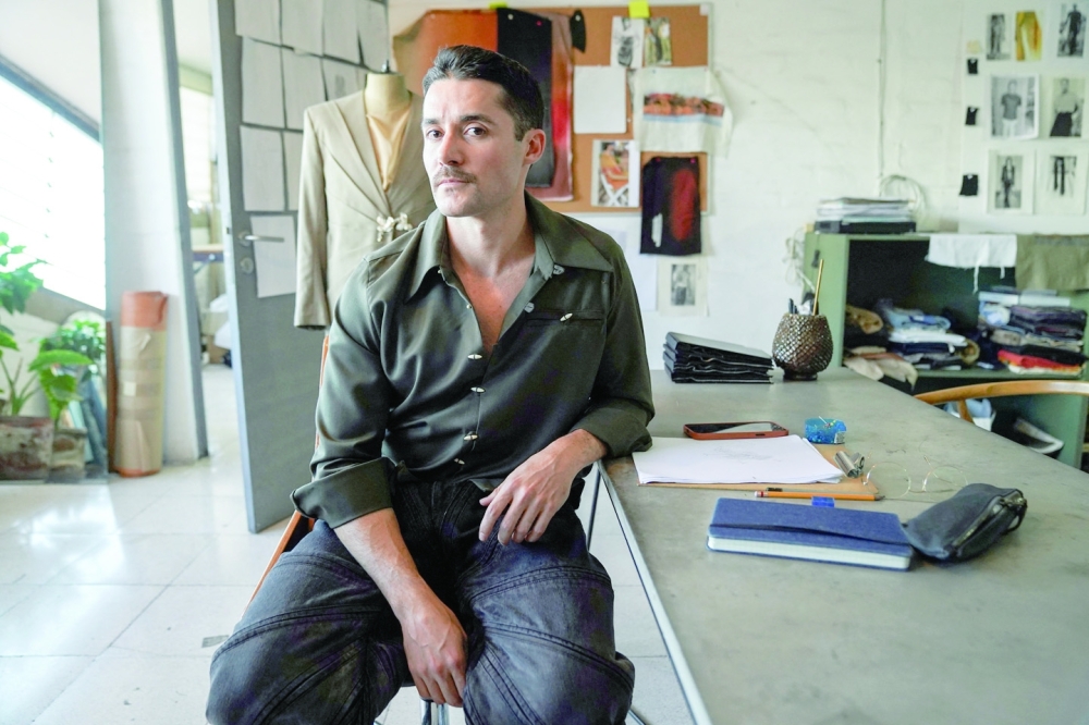 Mexican designer Patricio Campillo, who will debut at New York Fashion Week, poses for a portrait in his studio in Mexico City, Mexico.