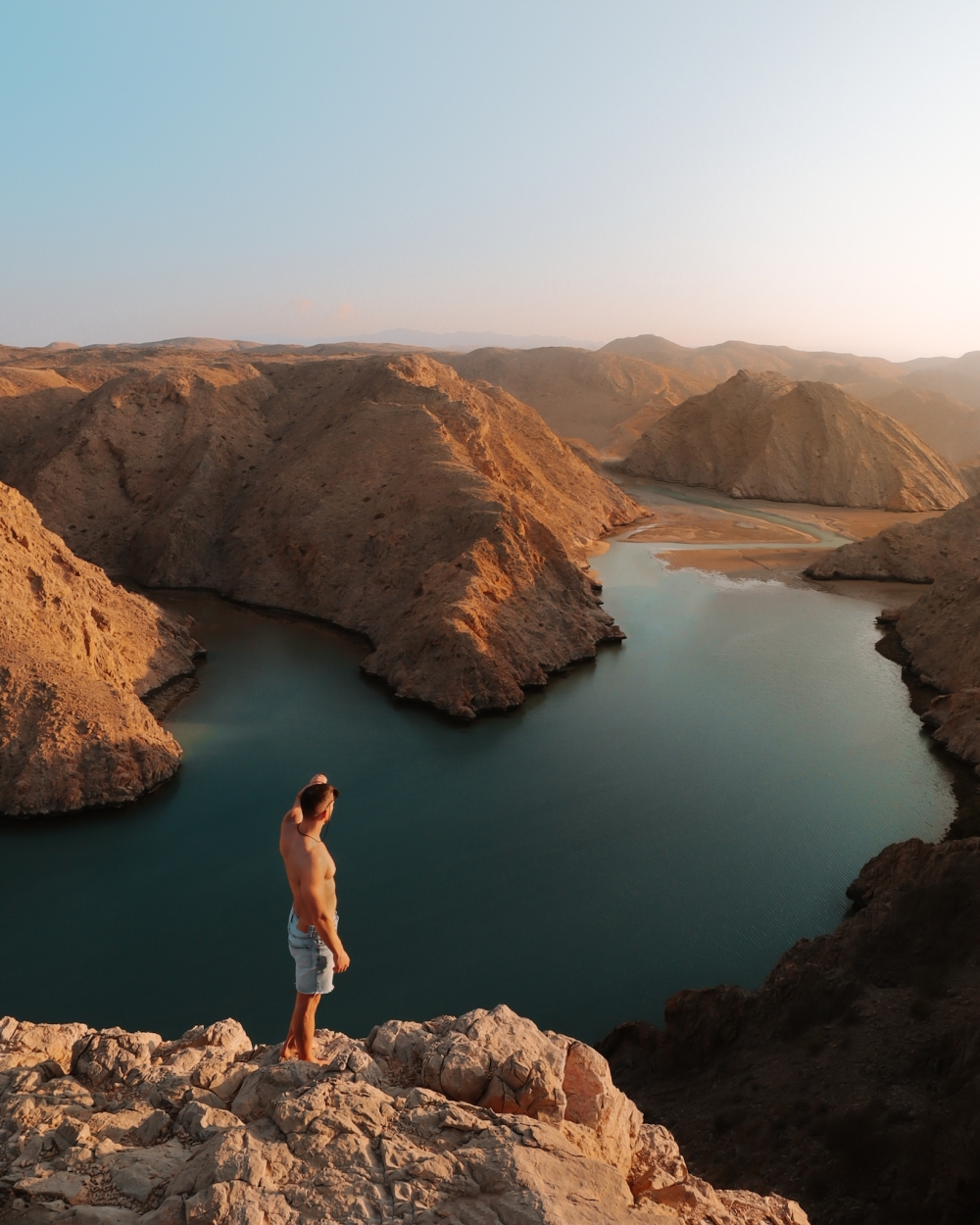 Roman Zanetti at Bandar Jissah, coastal town