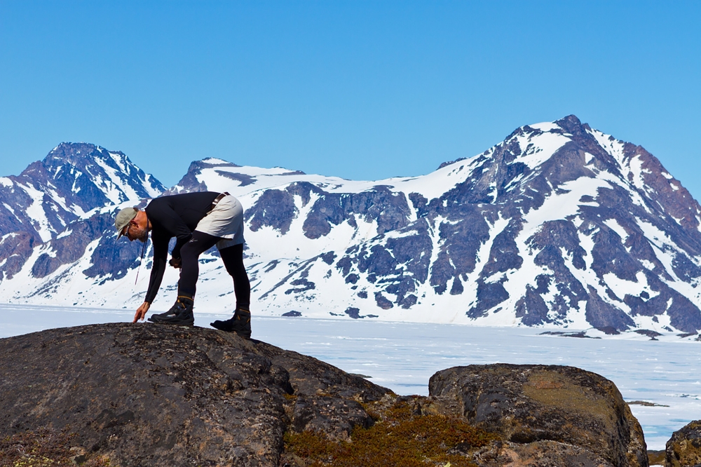 Paul Bierman, a geologist at the University of Vermont, during a expedition to Kulusuk, east Greenland, in 2012. (Joshua Brown/University of Vermont via The New York Times)