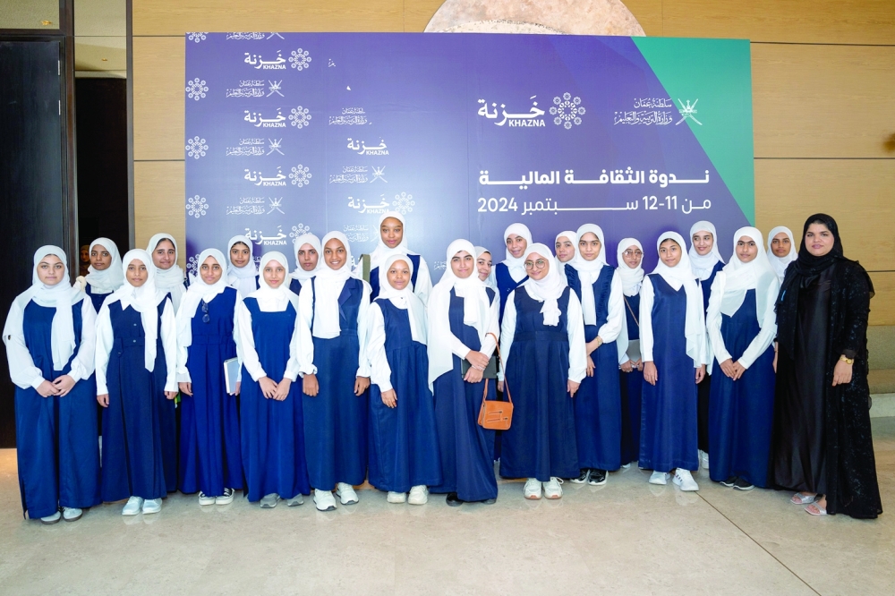 The two-day symposium highlighted the importance of financial education for school students in Oman