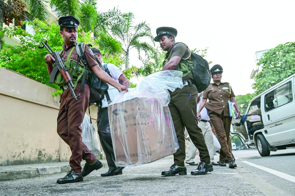 Security personnel and election officials 