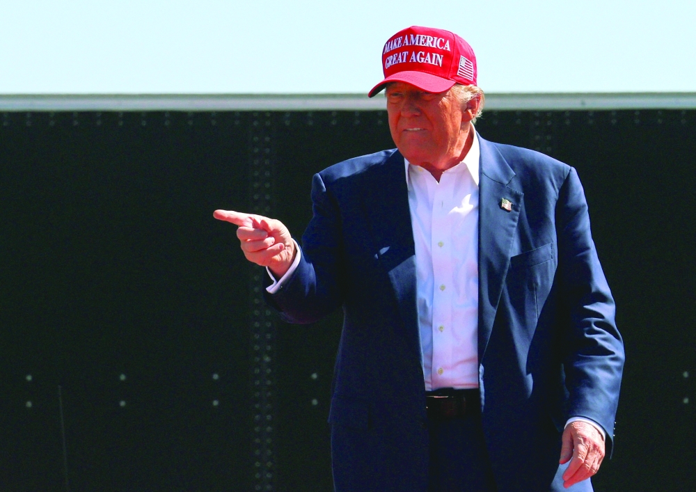 Republican presidential nominee and former US President Donald Trump