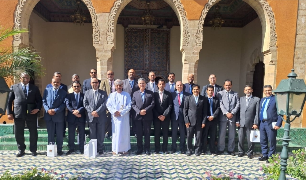 Omani Lawyers Association delegation during their visit to Morocco 
