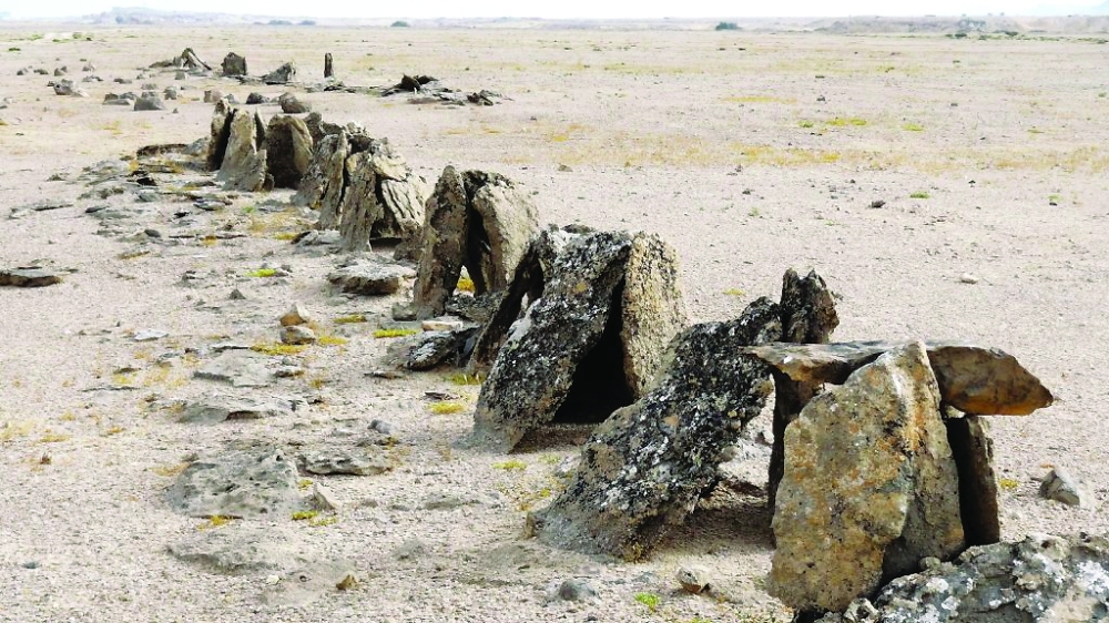 Trilith-monument-in-Duq; Photo by Roman Garba, Institute of Archaeology of the Czech Academy of Sciences.