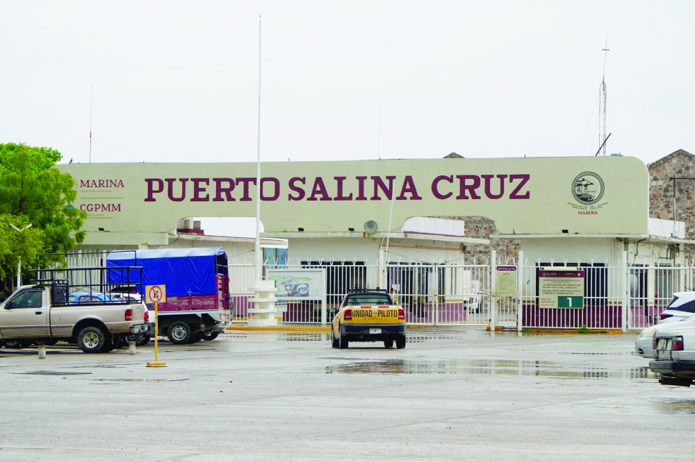 The Salina Cruz Port is seen closed ahead of the arrival of Hurricane John in Salina Cruz, Oaxaca State, Mexico. — AFP