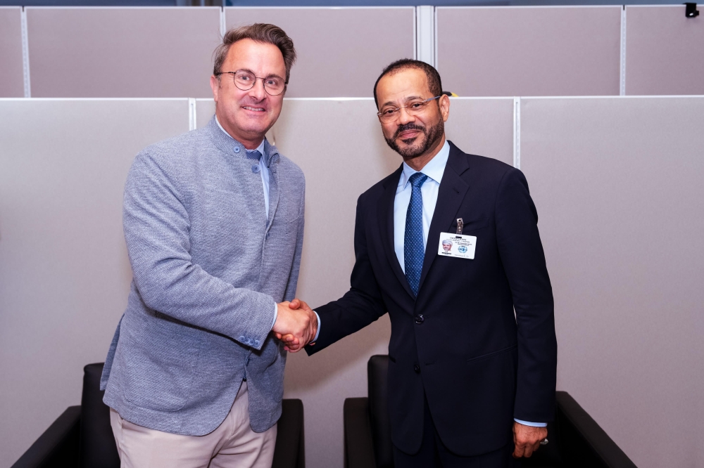 During his meeting with Xavier Bettel, Deputy Prime Minister and Minister of Foreign Affairs and European Affairs of Luxembourg