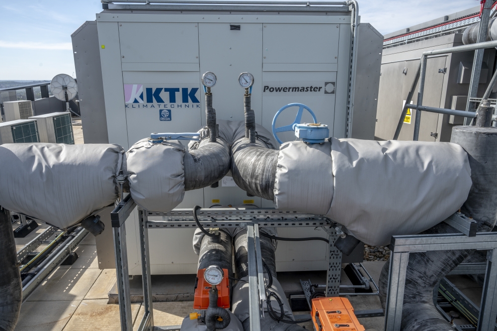 A roof on the Bankside Yards project, in construction in London, Aug. 13, 2024. (Andrew Testa/The New York Times)
