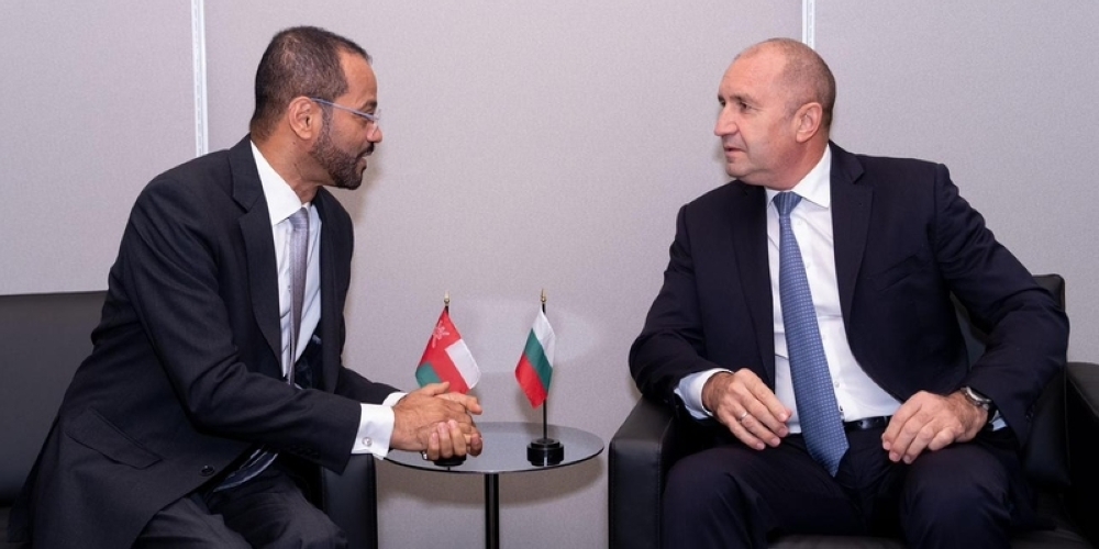 Rumen Radev, President of the Republic of Bulgaria, received Sayyid Badr bin Hamad al Busaidy, Foreign Minister