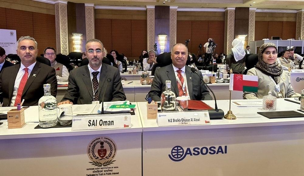 Oman’s delegation is headed by Sheikh Ghuson Hilal al Alawi, Chairman of State Audit Institution (SAI) 