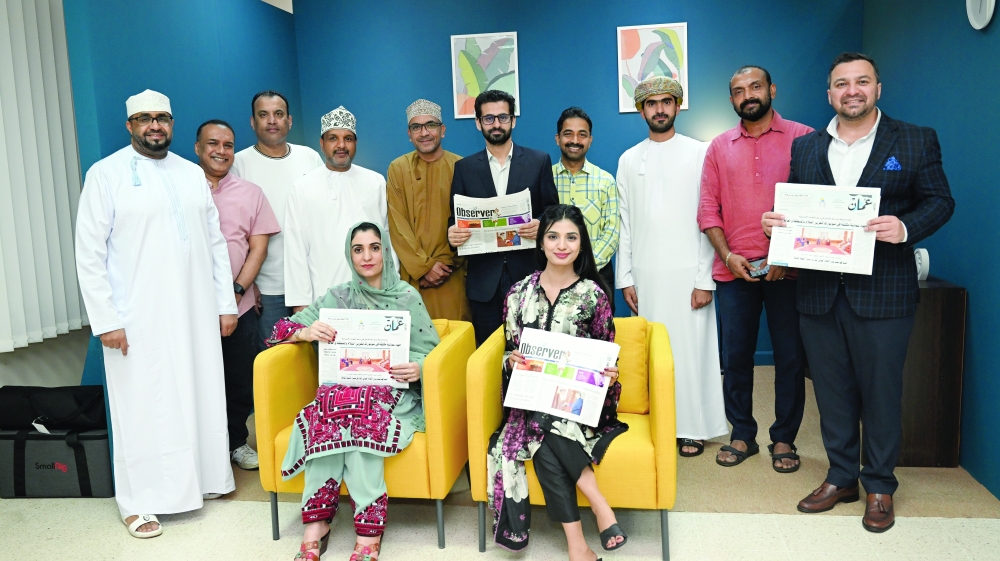 A delegation from Baluchistan and Pakistan visited to the premises of Oman Observer and Oman Arabic Daily on Thursday, sharing insights into building relationships through sports and culture