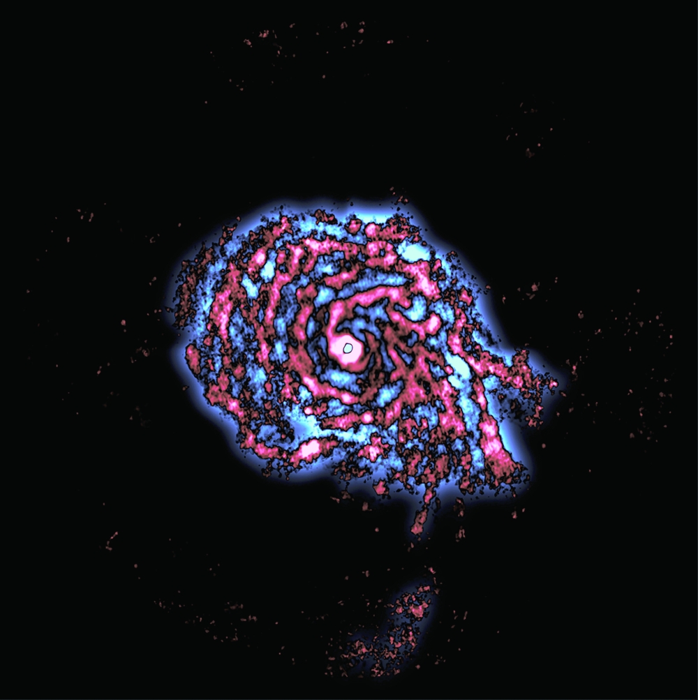 AB Aurigae, a star that is about four million years old, surrounded by swirls of clumping gas in which protoplanets could be forming, in an image captured by the Atacama Large.