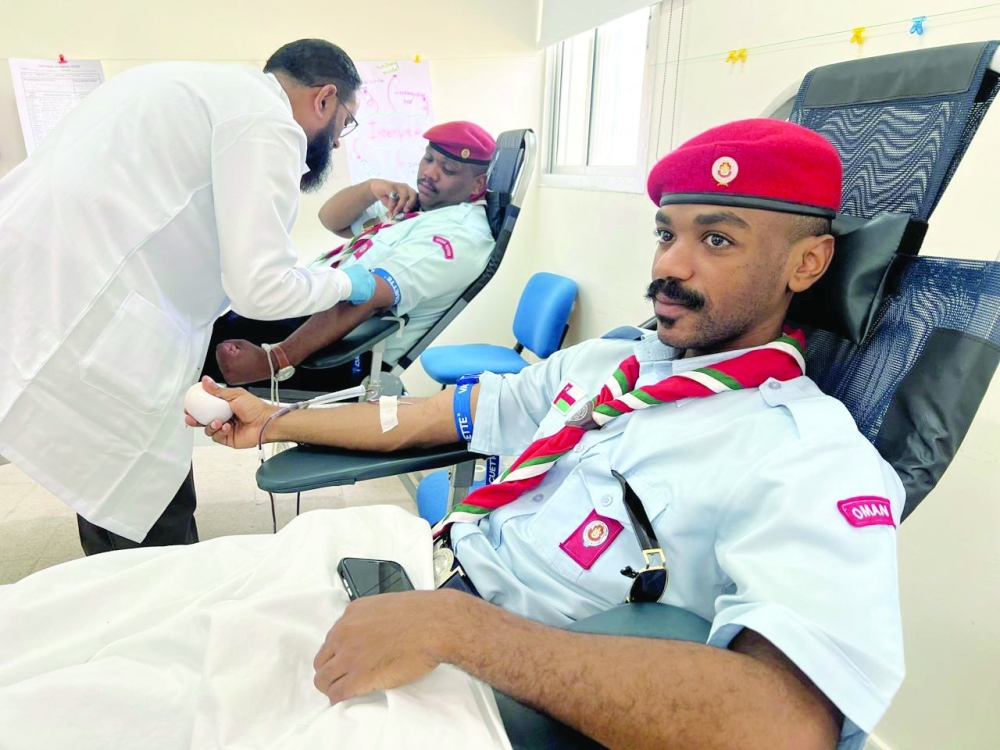 Scouts and Guides lead Dhofar-wide blood donation drive