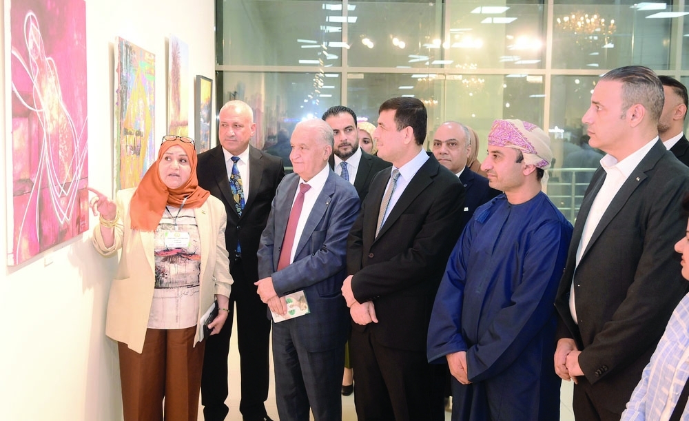 Opening of the Ishtar exhibition which showcased Arab artistic brilliance featuring 40 artists 