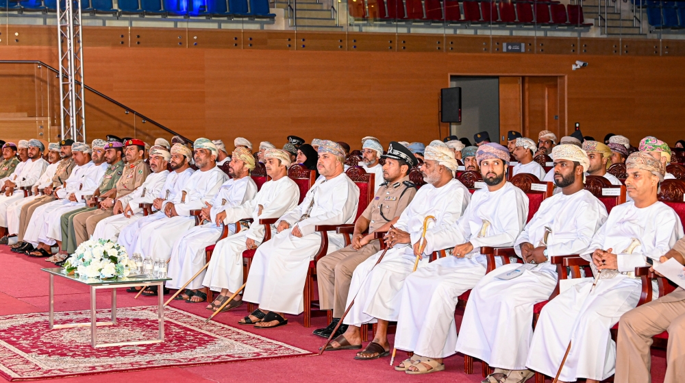The opening ceremony was held under the auspices of HH Sayyid Marwan Turki al Said, Governor of Dhofar. - ONA