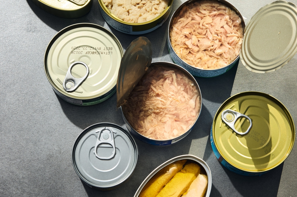 An illustrative image of cans of tuna, in New York, Sept. 22, 2024. (Bobbi Lin/The New York Times)