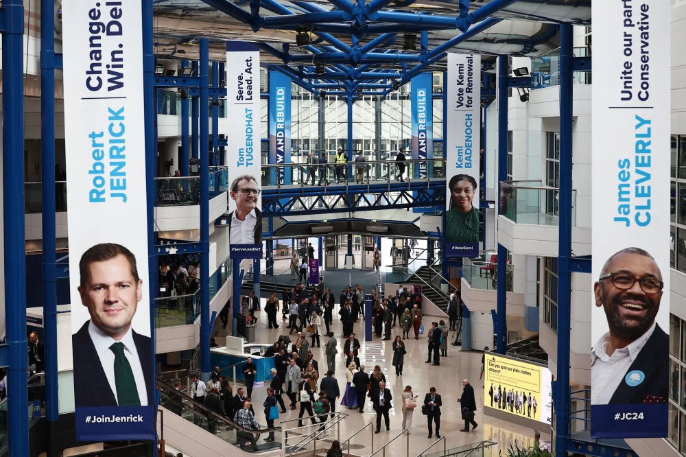 The Conservatives are focusing on electing a new leader. The four remaining candidates — Kemi Badenoch, James Cleverly, Robert Jenrick and Tom Tugendhat 