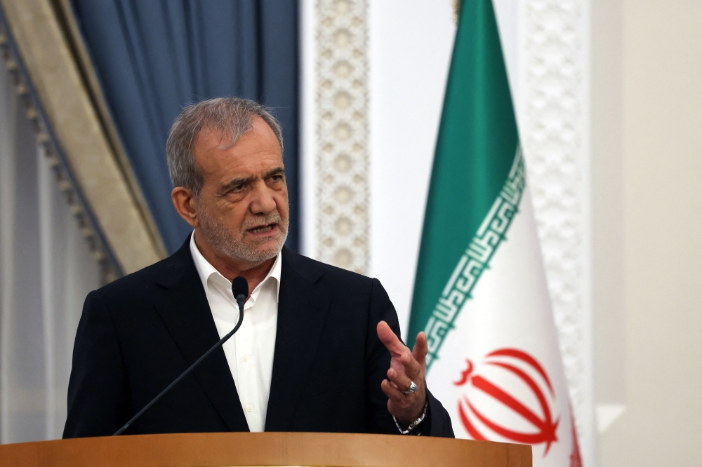 Iran's President Masoud Pezeshkian 