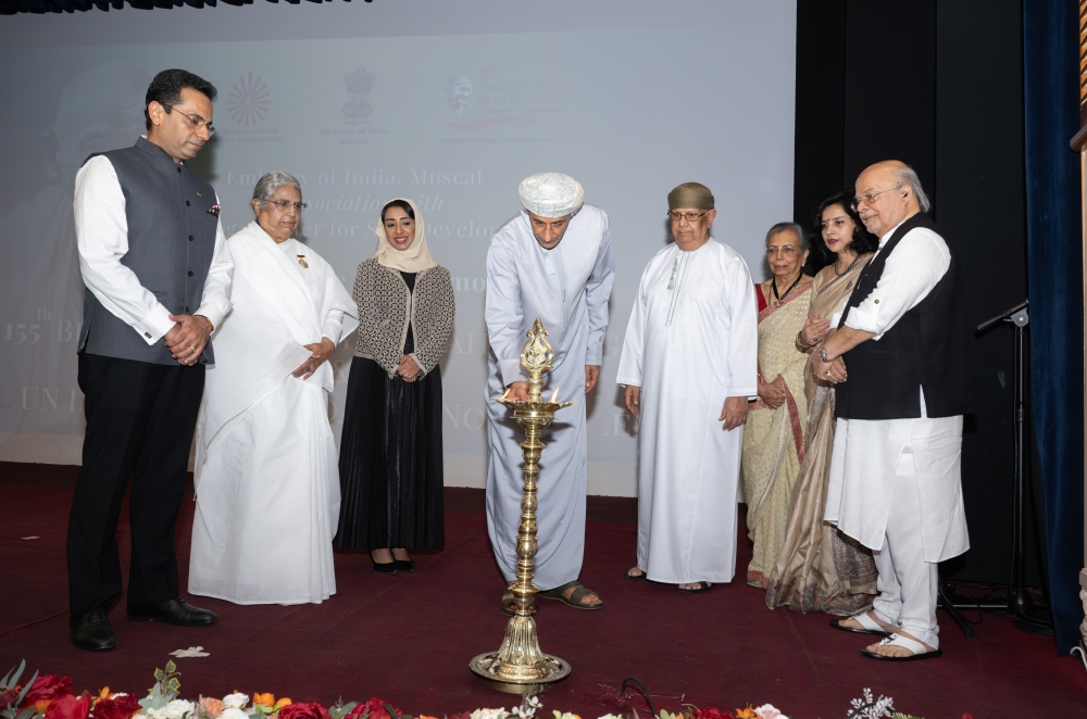 Indian Embassy in Oman celebrated the 155th birth anniversary of Mahatma Gandhi and the International Day of Non-Violence 