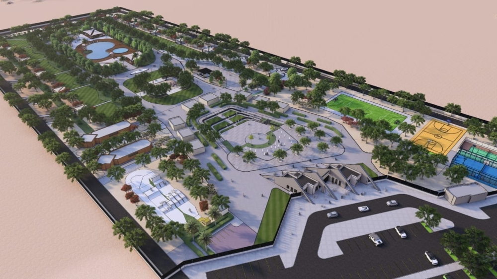 Artist’s rendering of a viewing platform to be developed in Al Dhahirah.
