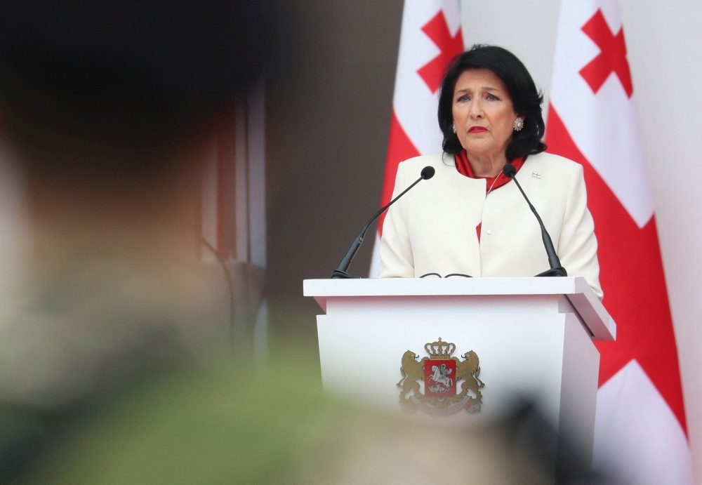 Georgia's President Salome Zourabichvili attends the Independence Day celebrations in Tbilisi. — Reuters file photo