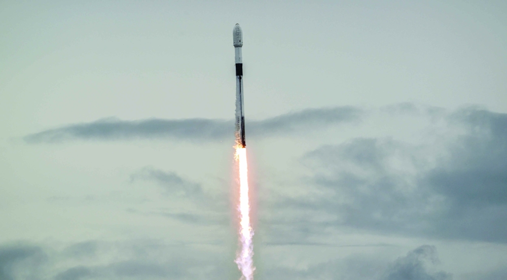 A SpaceX Falcon 9 rocket lifts off from launch complex-40 carrying the European Space Agency Hera spacecraft, in Cape Canaveral, Florida, on Monday. — Reuters