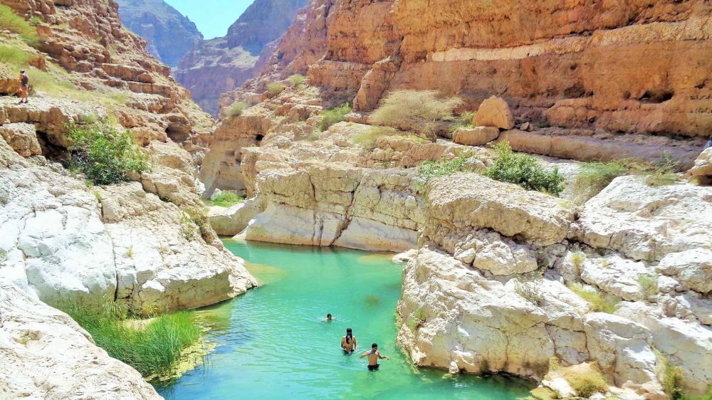 Wadi Shab in Oman