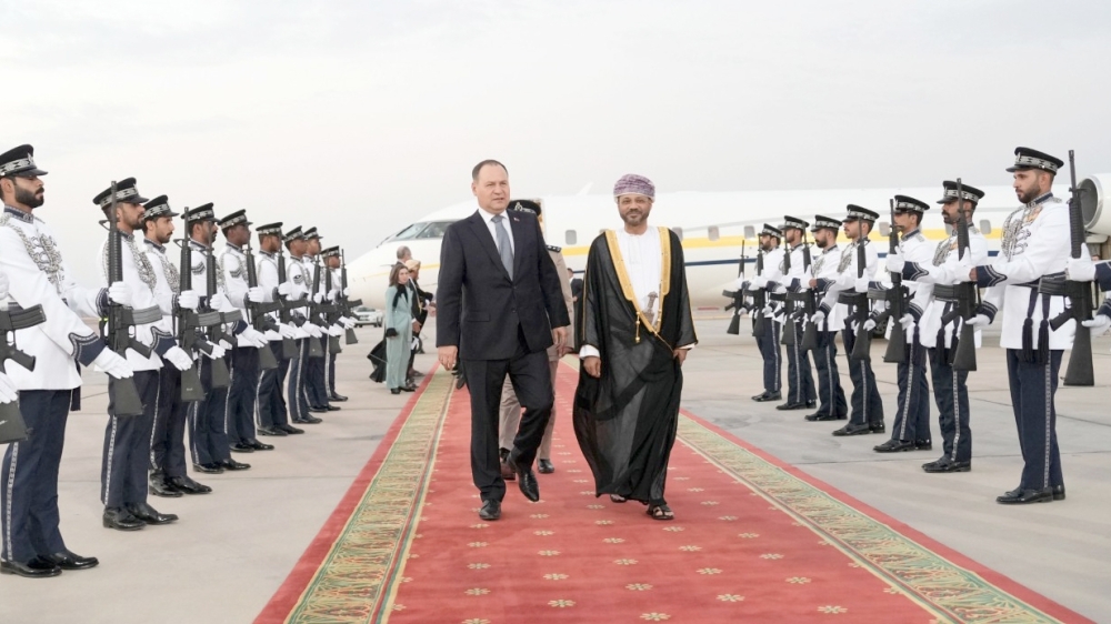  Roman Golovchenko, Prime Minister of the Republic of Belarus arrives in the Sultanate of Oman 