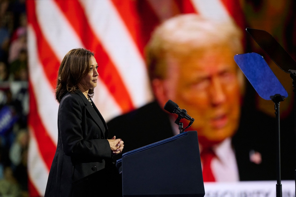 US Vice President and Democratic presidential candidate Kamala Harris speaks at a campaign event, Pennsylvania. — AFP 