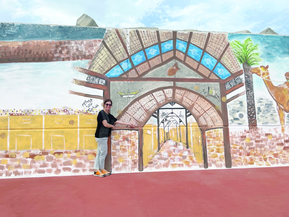 Erin Coyle poses at the favourite Sur marina