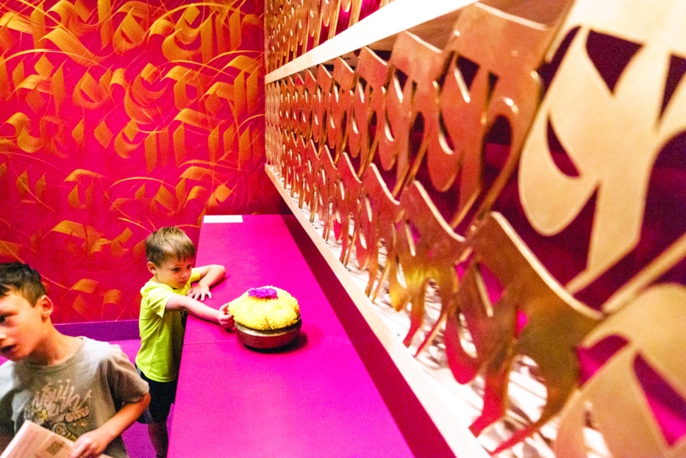 Attendees at the soon-to-close Rubin Museum in Manhattan, Oct. 6, 2024. 