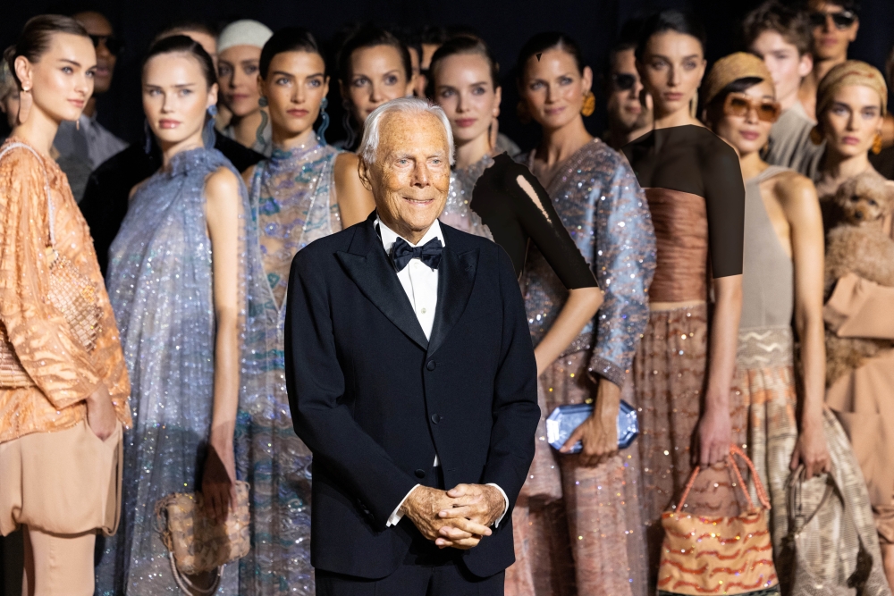 Giorgio Armani hosts runway show in New York