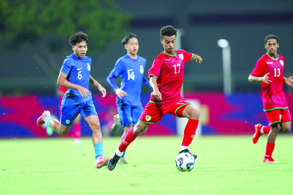 Oman thrash Singapore 5-0 in U17 Asian Cup Qualifiers