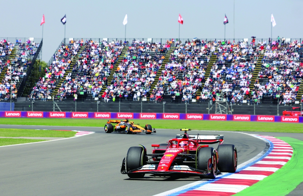 Carlos Sainz Jr. during practice. — Reuters