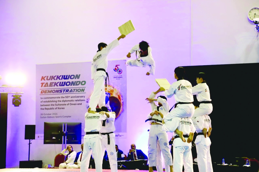 Kukkiwon show on taekwondo thrills spectators in Muscat