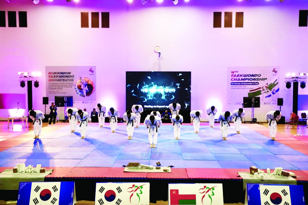 Kukkiwon show on taekwondo thrills spectators in Muscat