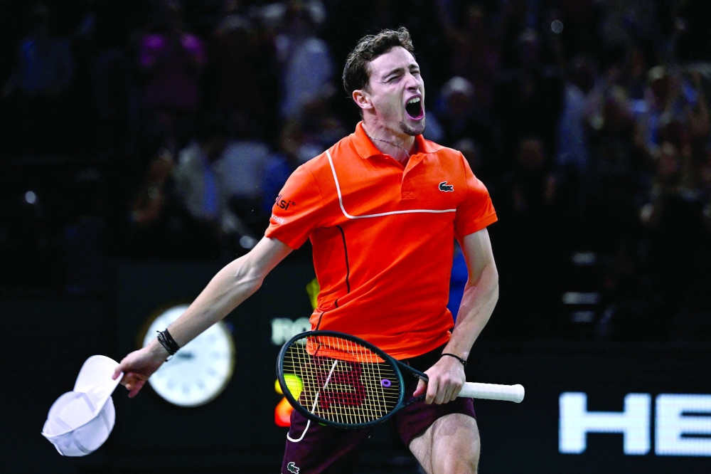 Humbert stuns Alcaraz at Paris Masters