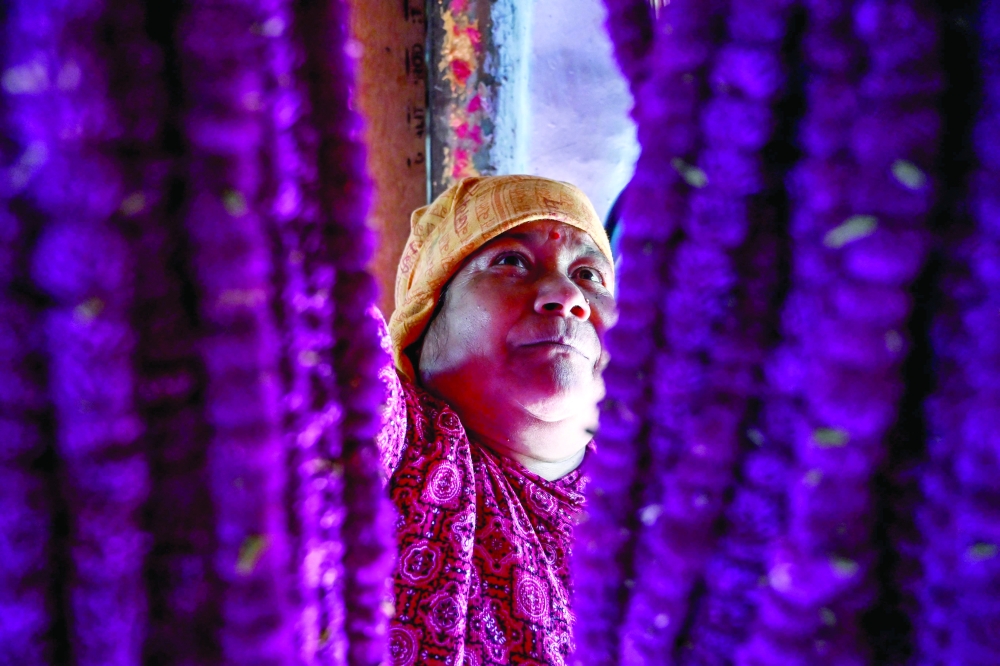 Nepali women's flowering prosperity from garland industry