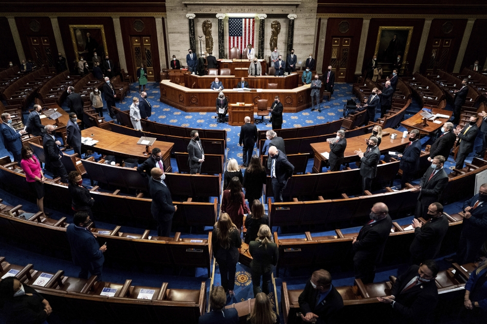 Electoral College votes are brought forth for certification at a joint session of the U.S. Congress. — NYT file photo