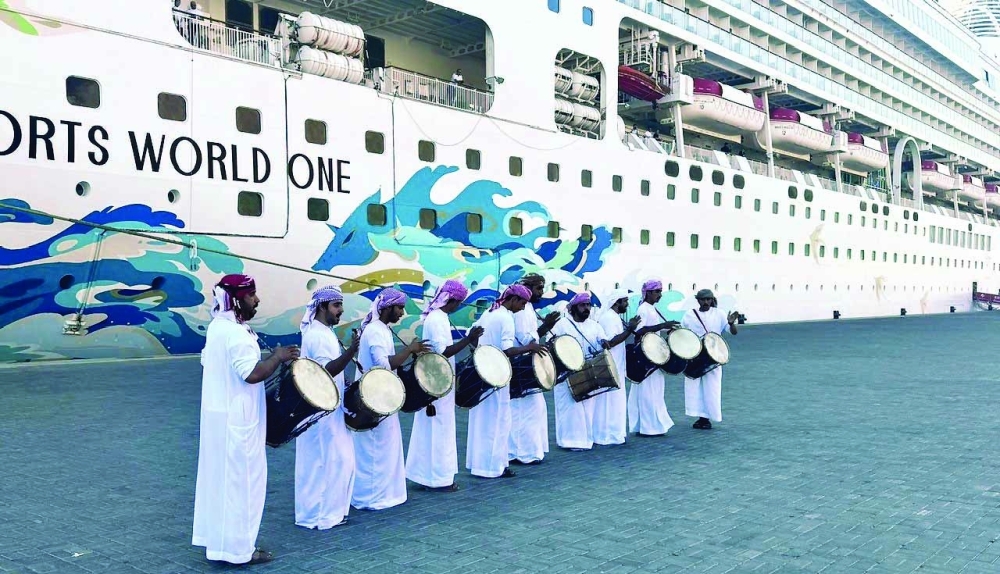 638 tourists, 1,180 crew members were on board as Musandam welcomed the first cruise ship of winter season. 