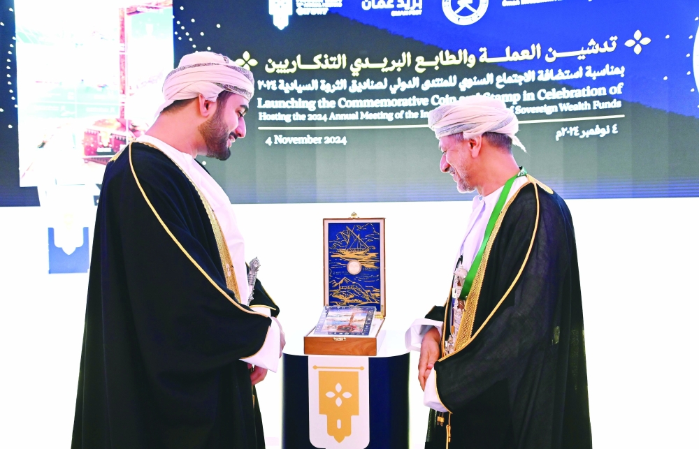 A commemorative silver coin and postage stamp were issued by OIA, in cooperation with the Central Bank of Oman.
