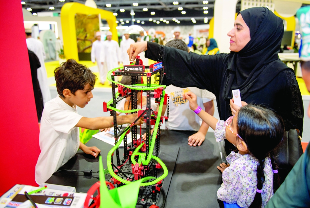 Children delighted in workshops on smart cities, AI and robotics at the Buds Corner, promoting learning through play.